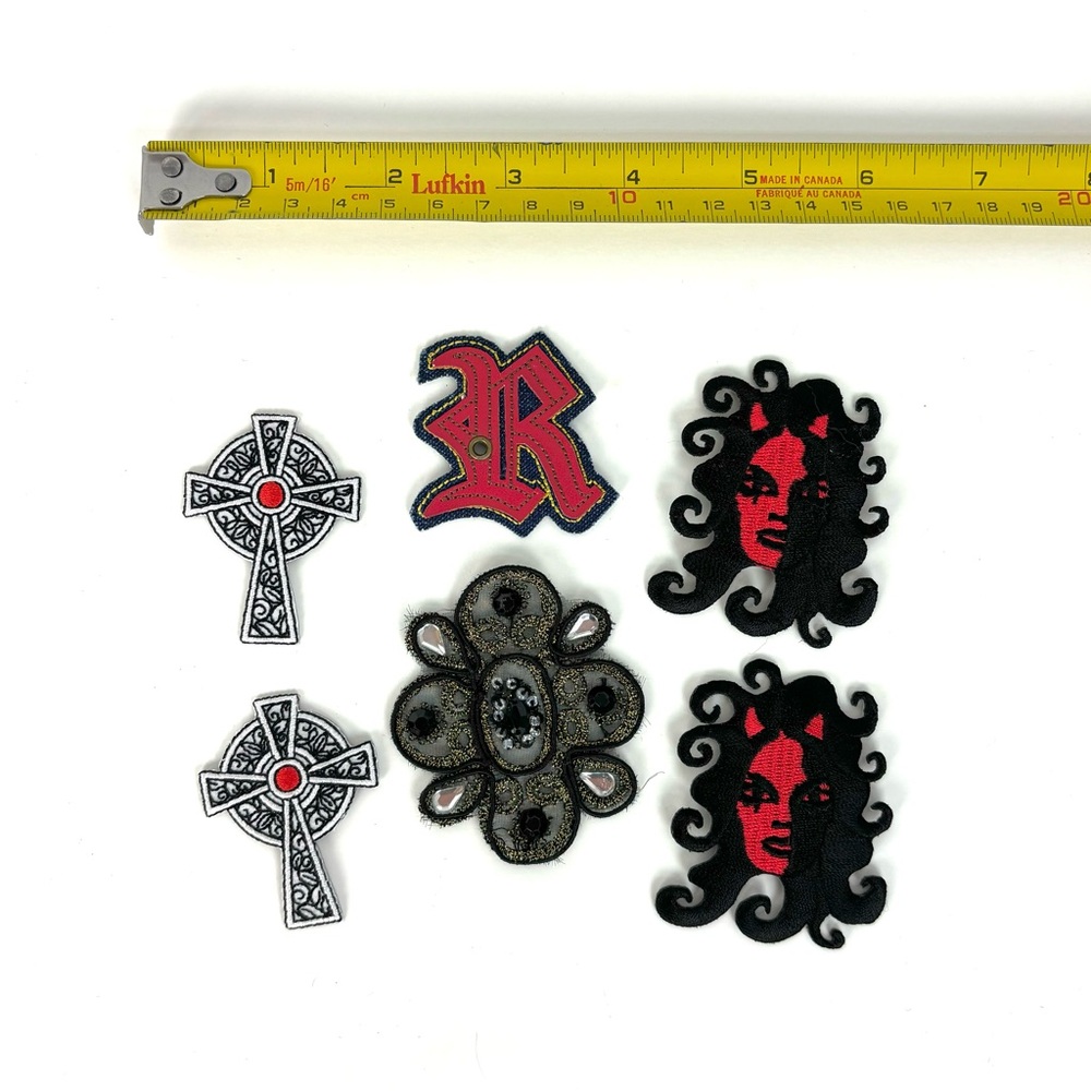 Assortment of iron-on patches